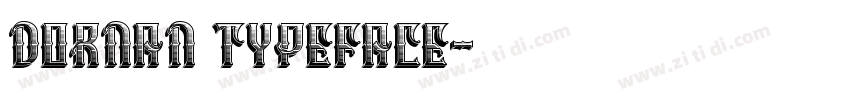Dornan Typeface字体转换